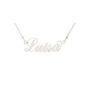 COLLANA "NOME" LUISA IN ACCIAIO