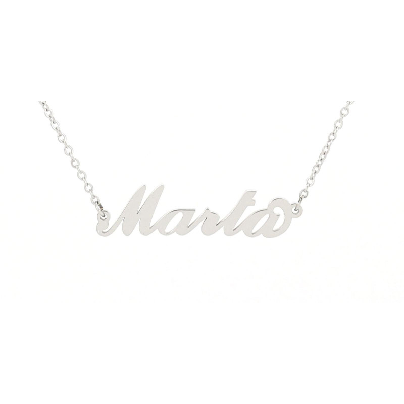 COLLANA "NOME" MARTA IN ACCIAIO