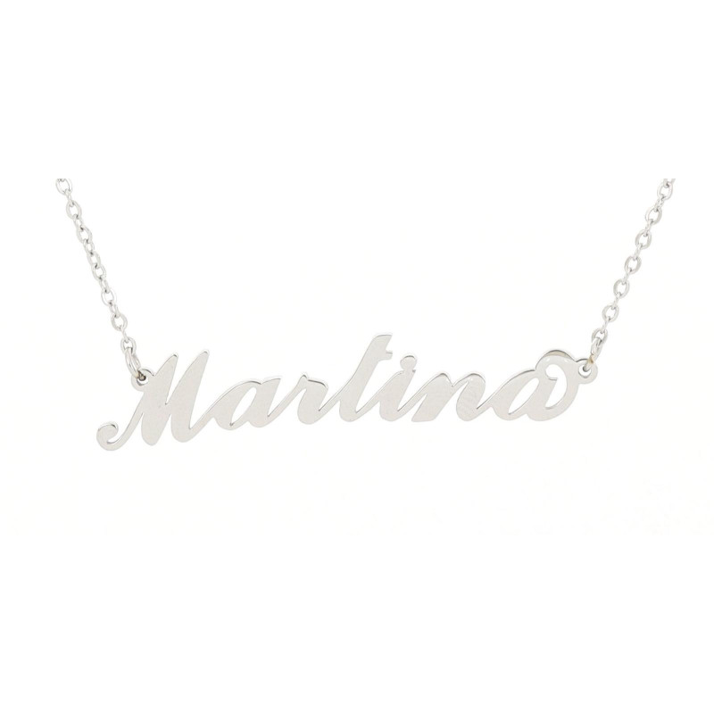 COLLANA "NOME" MARTINA IN ACCIAIO
