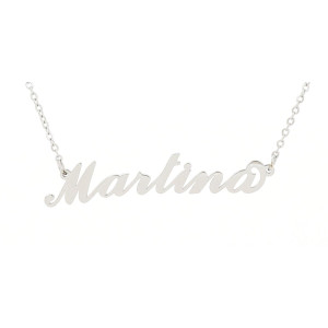 COLLANA "NOME" MARTINA IN ACCIAIO