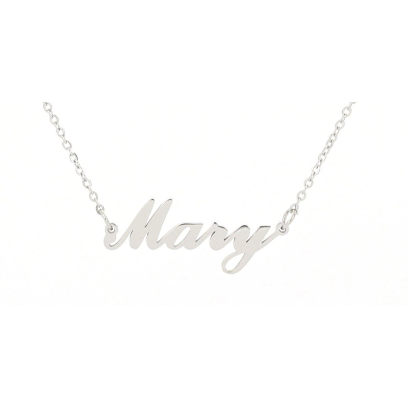 COLLANA "NOME" MARY IN ACCIAIO