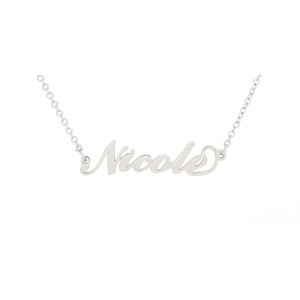 COLLANA "NOME" NICOLE IN ACCIAIO