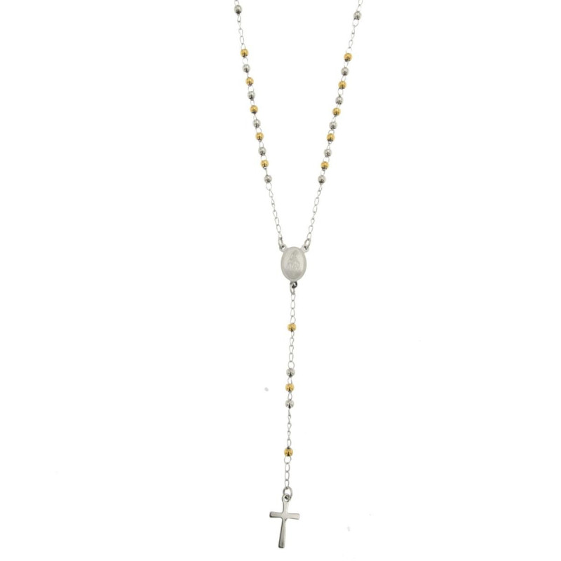 COLLANA ROSARIO IN ACCIAIO