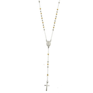 COLLANA ROSARIO IN ACCIAIO
