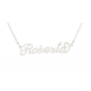 COLLANA "NOME" ROBERTA IN ACCIAIO
