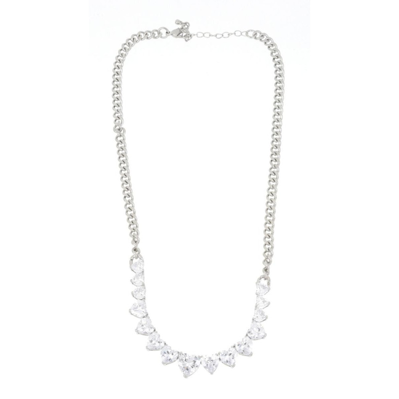 COLLANA TENNIS IN OTTONE CUORE