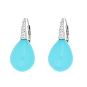 ORECCHINI MM 26 CORAL IN ARGENTO 925