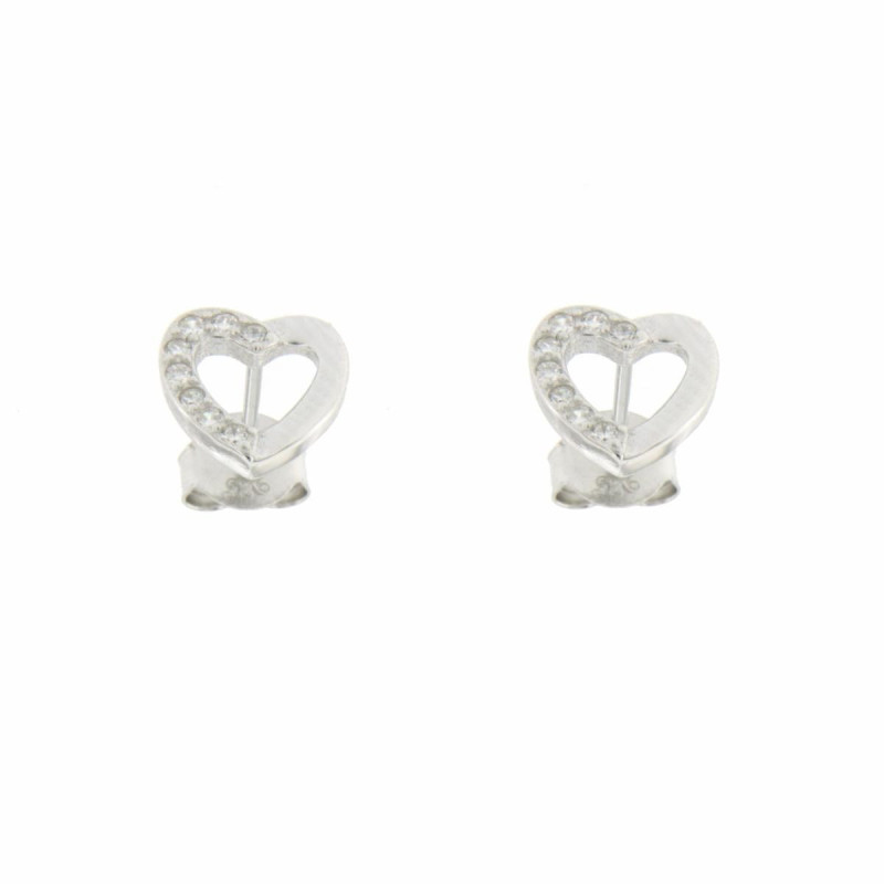 ORECCHINI MISTI IN ARGENTO 925 CUORE