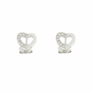 ORECCHINI MISTI IN ARGENTO 925 CUORE