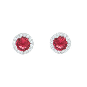 ORECCHINI DUBAI TONDO MM 7,4 IN ARGENTO 925
