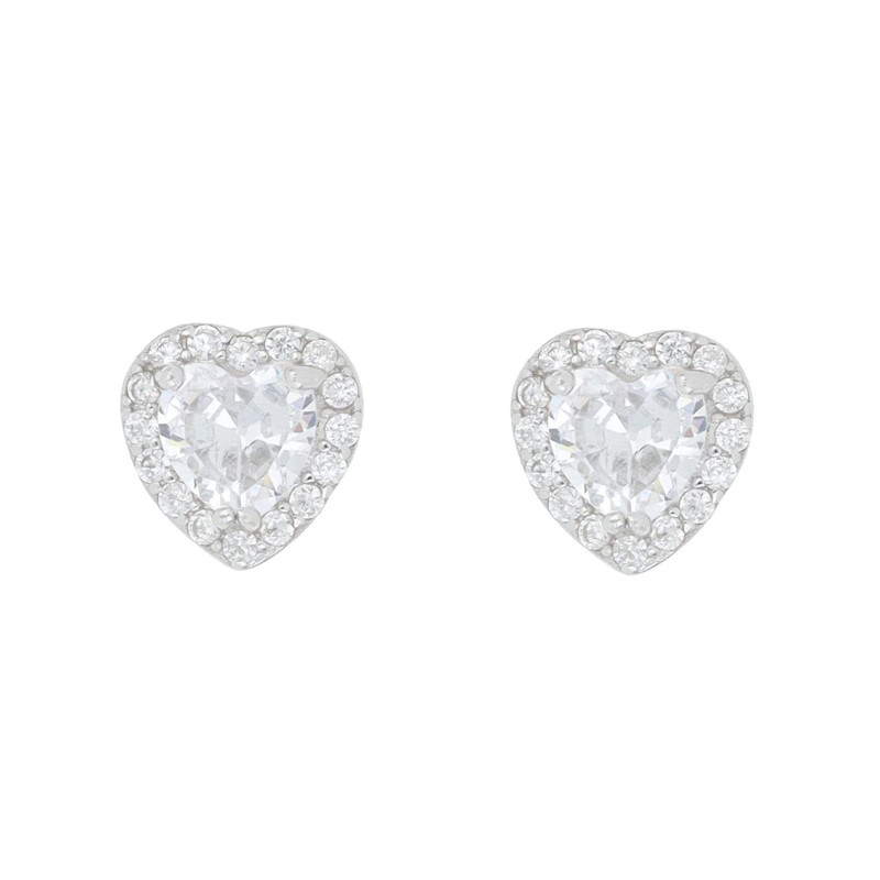 ORECCHINI DUBAI IN ARGENTO 925 CUORE MM 7,6