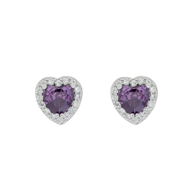 ORECCHINI DUBAI IN ARGENTO 925 CUORE MM 7,6