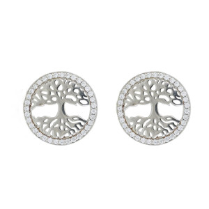 ORECCHINI ALBERO DELLA VITA MM 14 IN ARGENTO 925