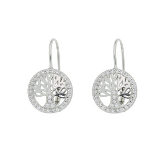 ORECCHINI MM 9 ALBERO DELLA VITA IN ARGENTO 925 MONACHELLA