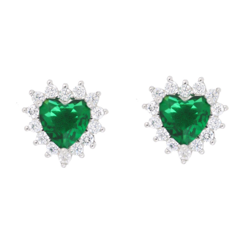 ORECCHINI DUBAI CUORE MM 10 IN ARGENTO 925