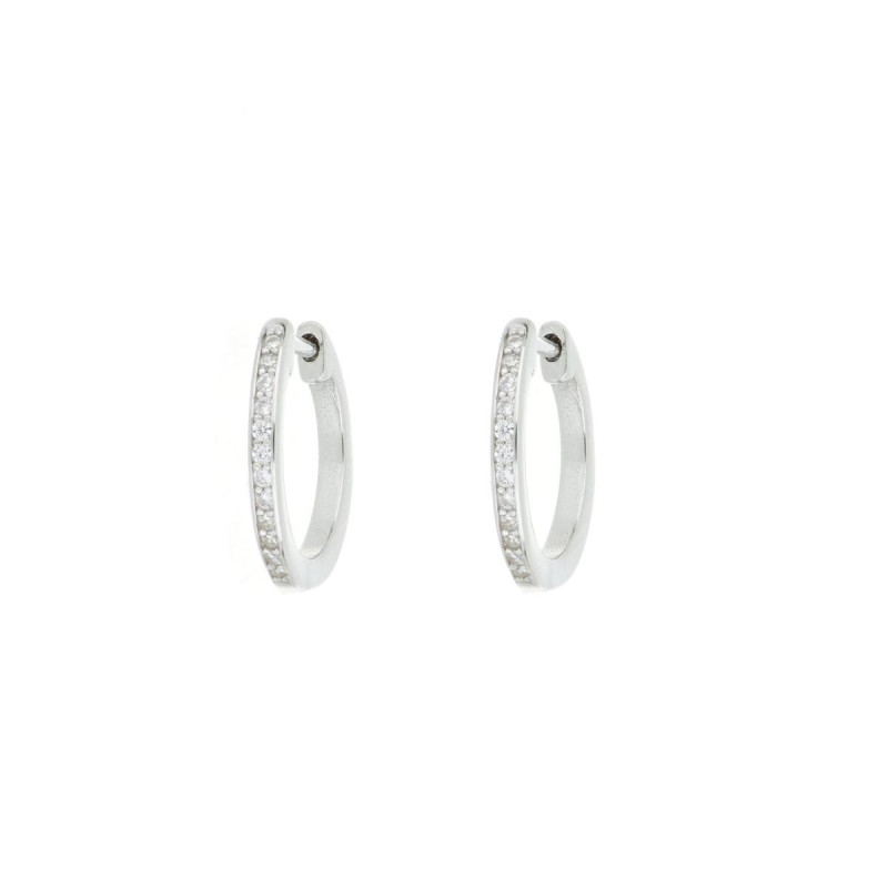 ORECCHINI BOCCOLE MM 12 IN ARGENTO 925