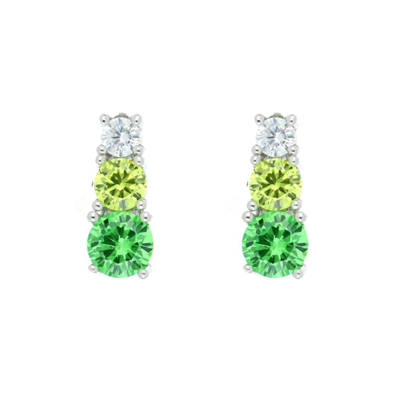 ORECCHINI MM 12 DEGRADE' IN ARGENTO 925