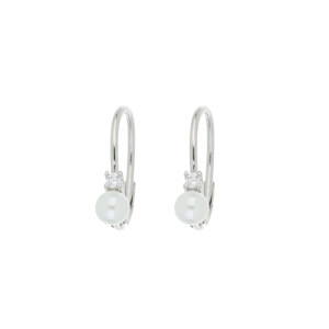ORECCHINI PERLA MM 4 IN ARGENTO 925 4MM