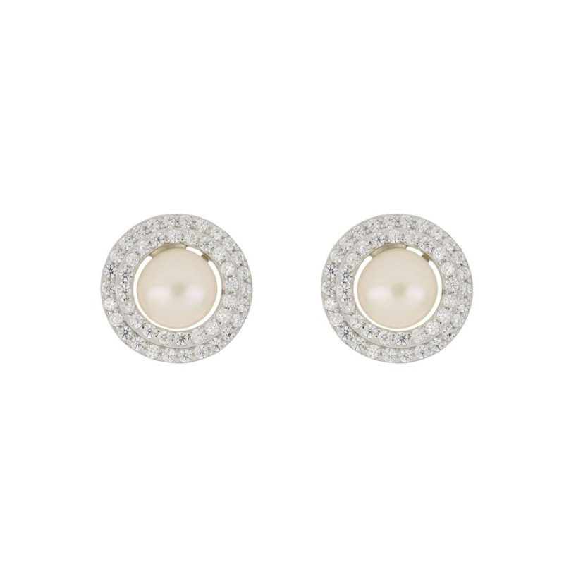 ORECCHINI MM 11 PERLA IN ARGENTO 925
