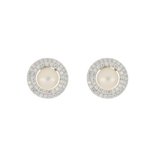 ORECCHINI MM 11 PERLA IN ARGENTO 925
