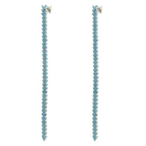 ORECCHINI DIANA BIJOUX IN OTTONE AZZURO