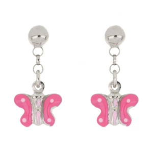 ORECCHINI BABY IN ARGENTO 925 FARFALLA MM 6