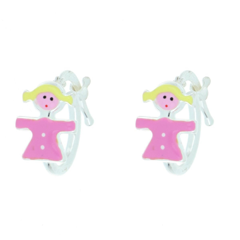 ORECCHINI BABY BIMBA IN ARGENTO 925