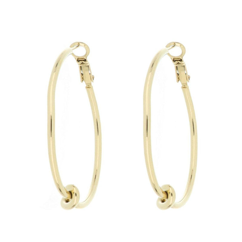 ORECCHINI NODI MM 40 ACCIAIO