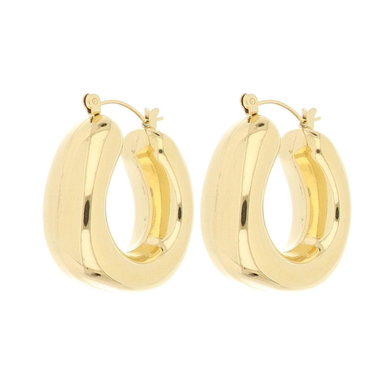 ORECCHINI MM 30 CERCHIO ACCIAIO