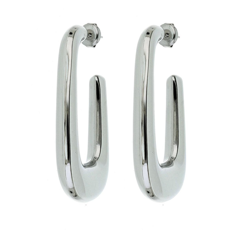 ORECCHINI MM 45 CERCHIO ACCIAIO