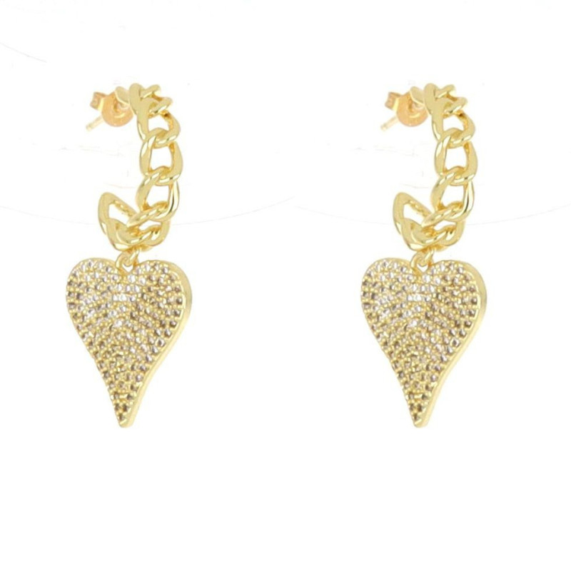 ORECCHINI DIANA CERCHIO IN OTTONE DORATO