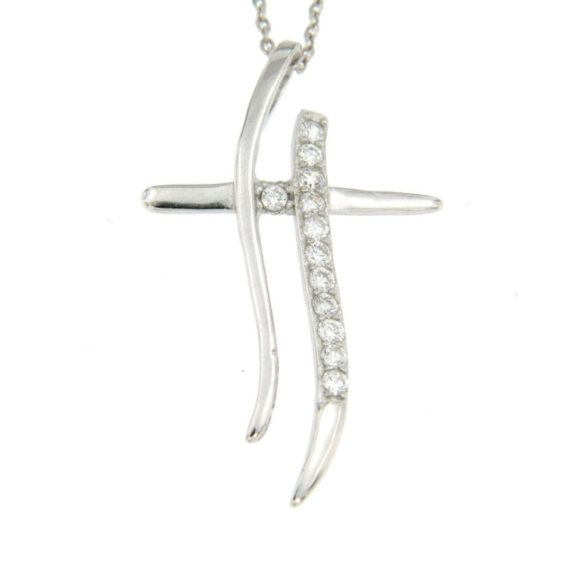 PENDENTE CROCE IN ARGENTO 925