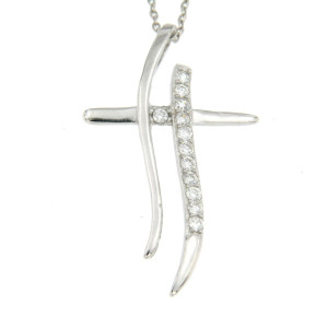 PENDENTE CROCE IN ARGENTO 925