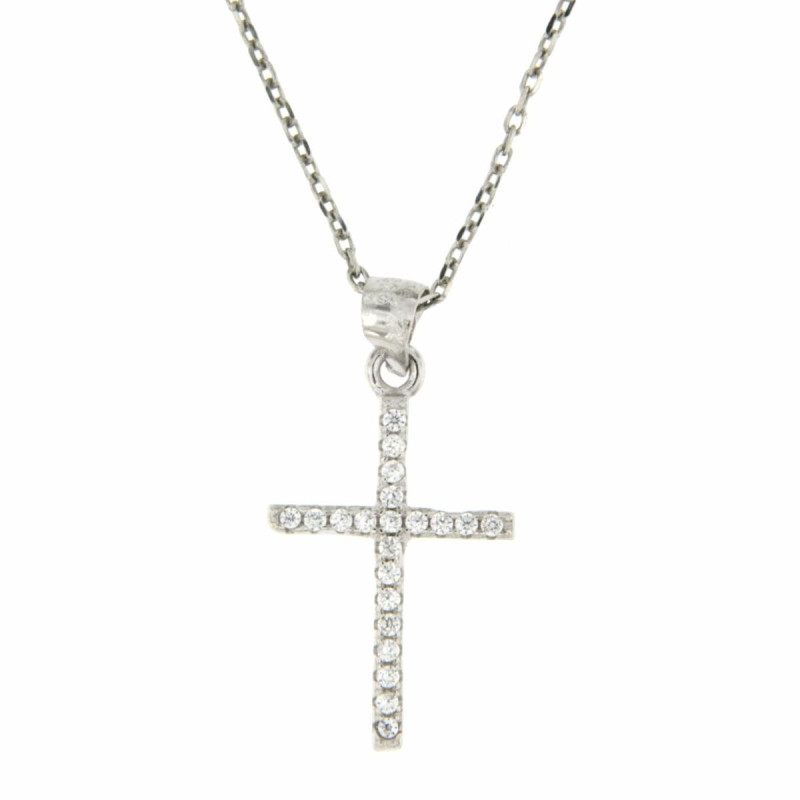 PENDENTE CROCE IN ARGENTO 925