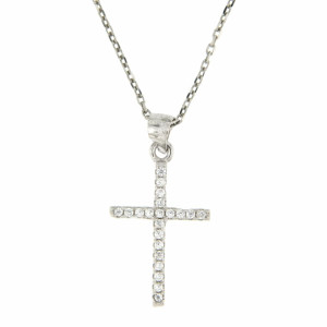 PENDENTE CROCE IN ARGENTO 925