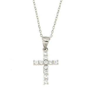 PENDENTE CROCE IN ARGENTO 925