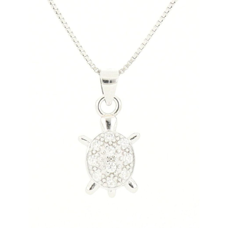 PENDENTE PORTAFORTUNA IN ARGENTO 925 TARTARUGA MM 14