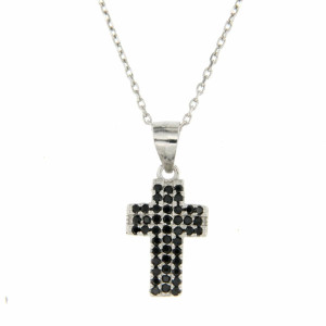 PENDENTE CROCE IN ARGENTO 925