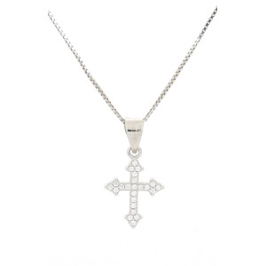 PENDENTE MM 15 CROCE IN ARGENTO 925