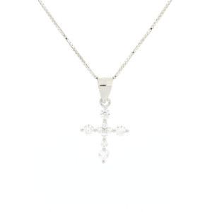 PENDENTE CROCE MM 16X6 IN ARGENTO 925