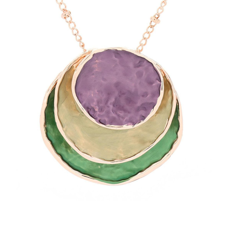 PENDENTE MM 45 ARMONIA IN OTTONE CATENA CM 43+6