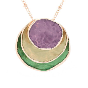 PENDENTE MM 45 ARMONIA IN OTTONE CATENA CM 43+6