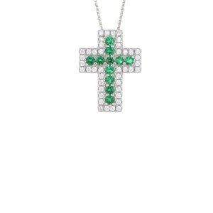 PENDENTE CROCE IN ARGENTO 925