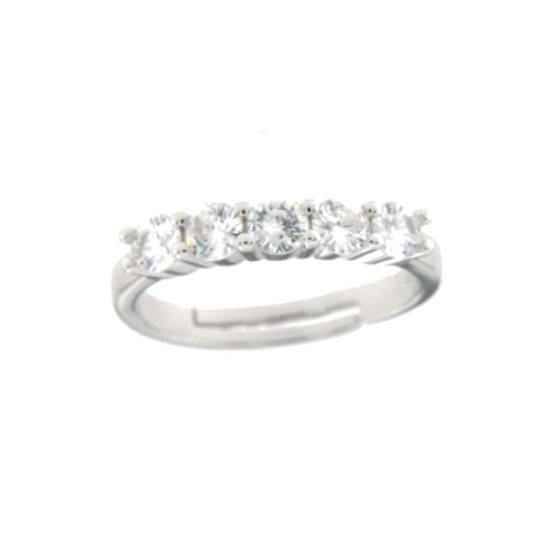 ANELLO PUNTI LUCE IN ARGENTO 925