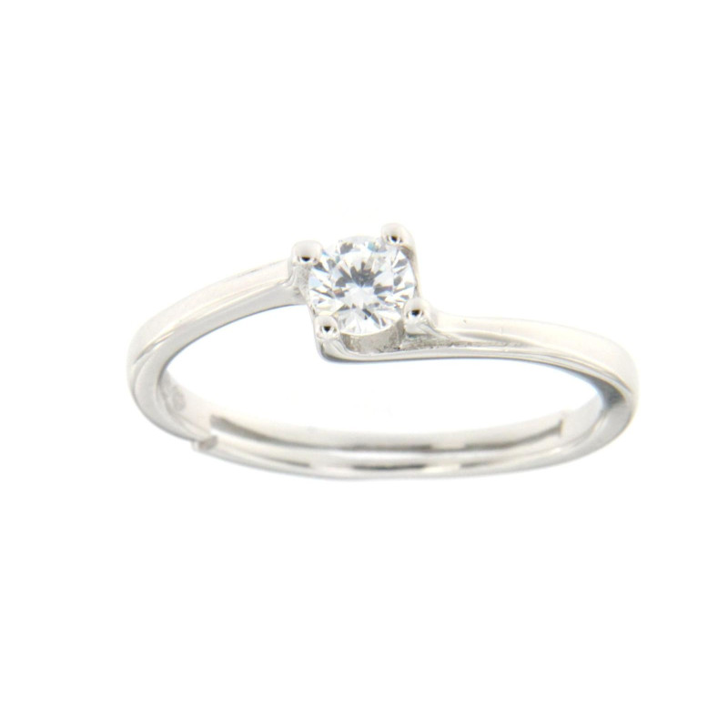 ANELLO PUNTI LUCE MM 5 IN ARGENTO 925