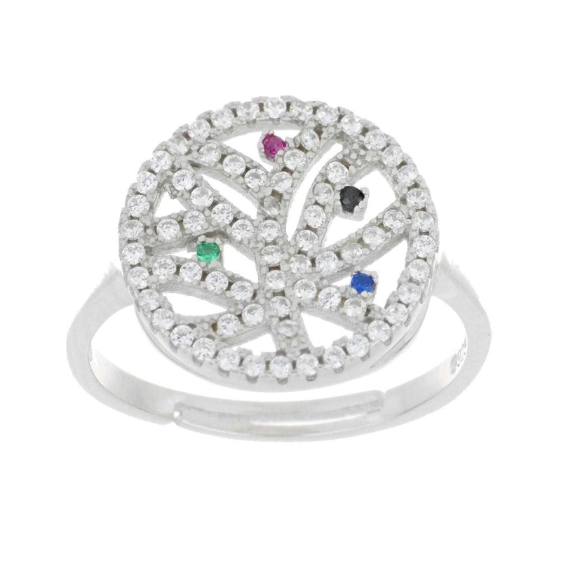 ANELLO MM 11 ALBERO DELLA VITA IN ARGENTO 925