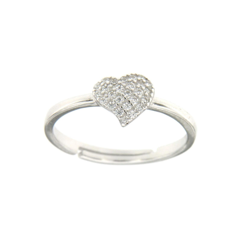 ANELLO MISTI CUORE IN ARGENTO 925