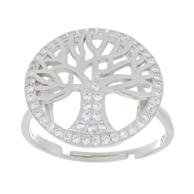 ANELLO MM 15 ALBERO DELLA VITA IN ARGENTO 925