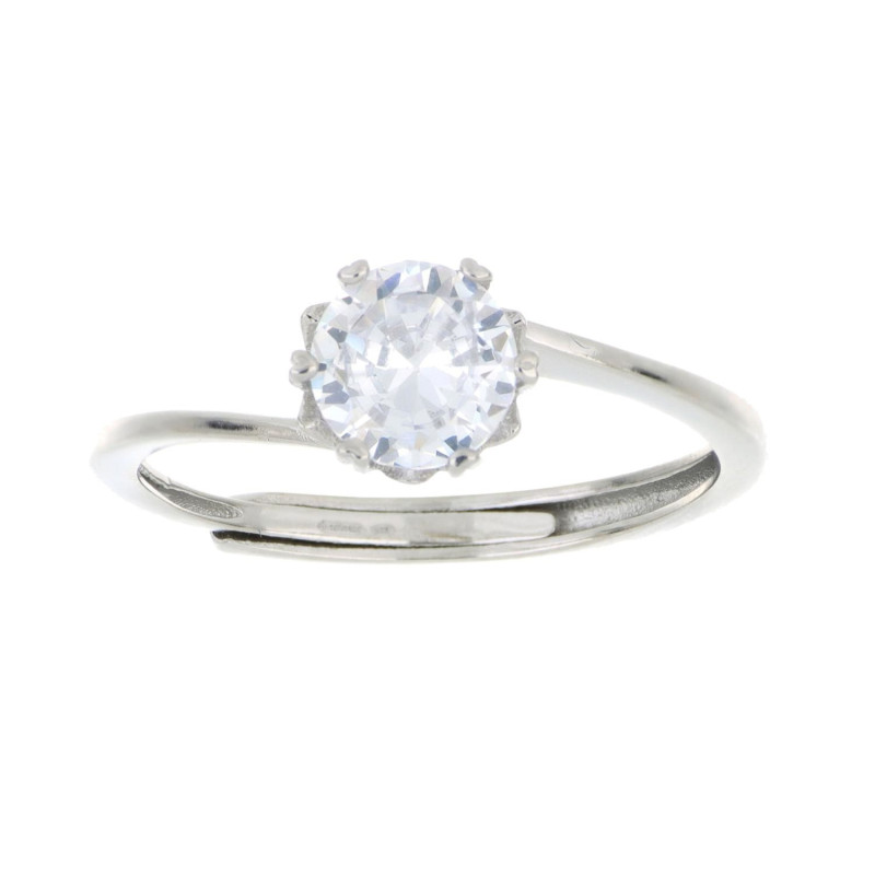 ANELLO PUNTI LUCE MM 6 IN ARGENTO 925