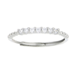ANELLO PUNTI LUCE MM 2 IN ARGENTO 925